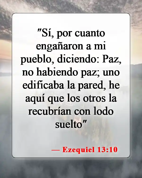 Versículos de la Biblia sobre el mal liderazgo (Ezequiel 13:10)