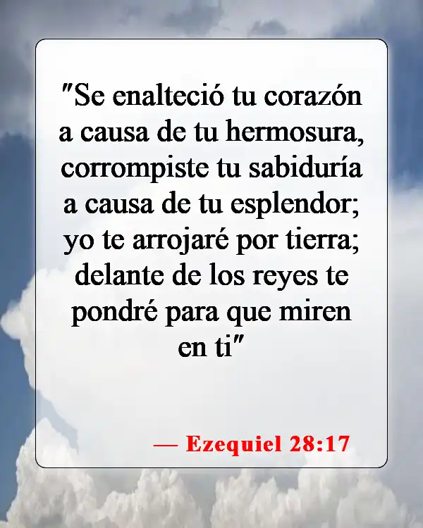 Versículos de la Biblia sobre el maquillaje (Ezequiel 28:17)