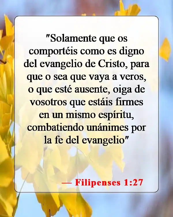 Versículos de la Biblia sobre las responsabilidades pastorales (Filipenses 1:27)