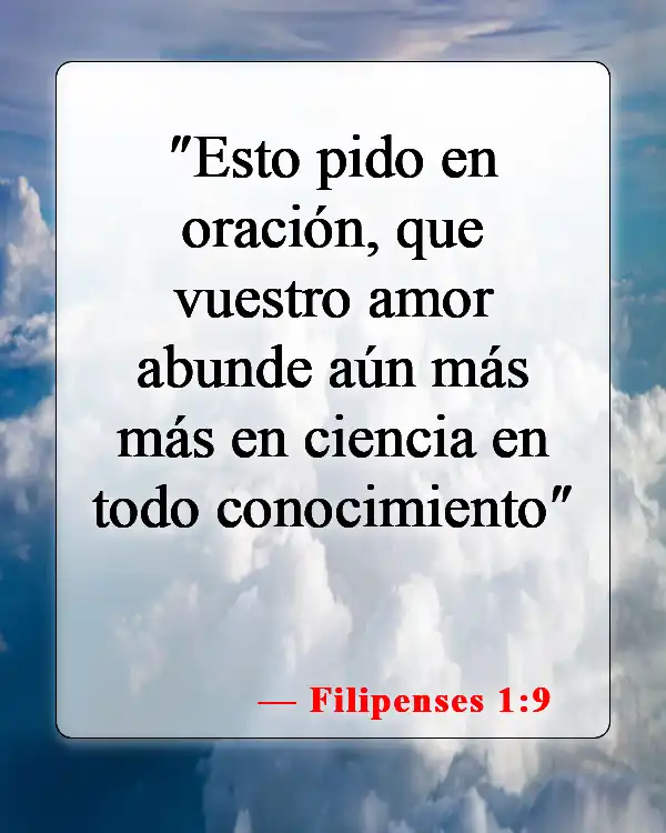 Versículos de la Biblia sobre juzgar a las personas (Filipenses 1:9)