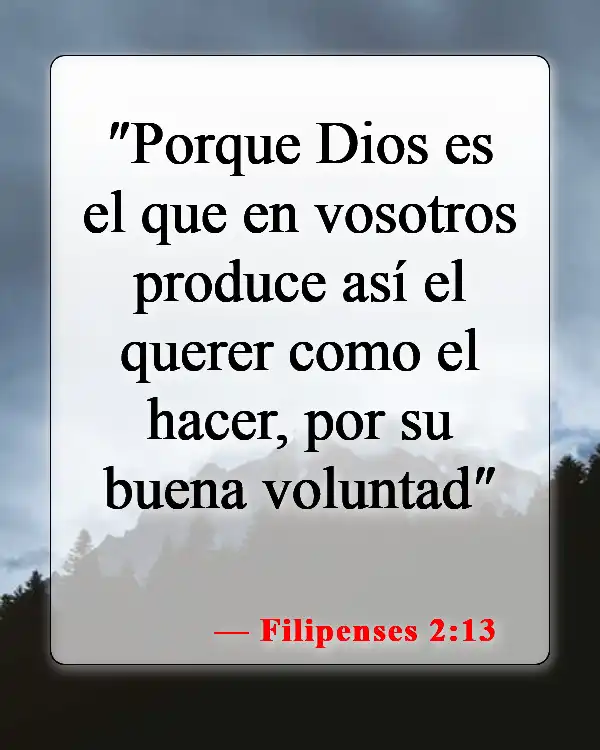 Versículos de la Biblia sobre Dios está en control (Filipenses 2:13)