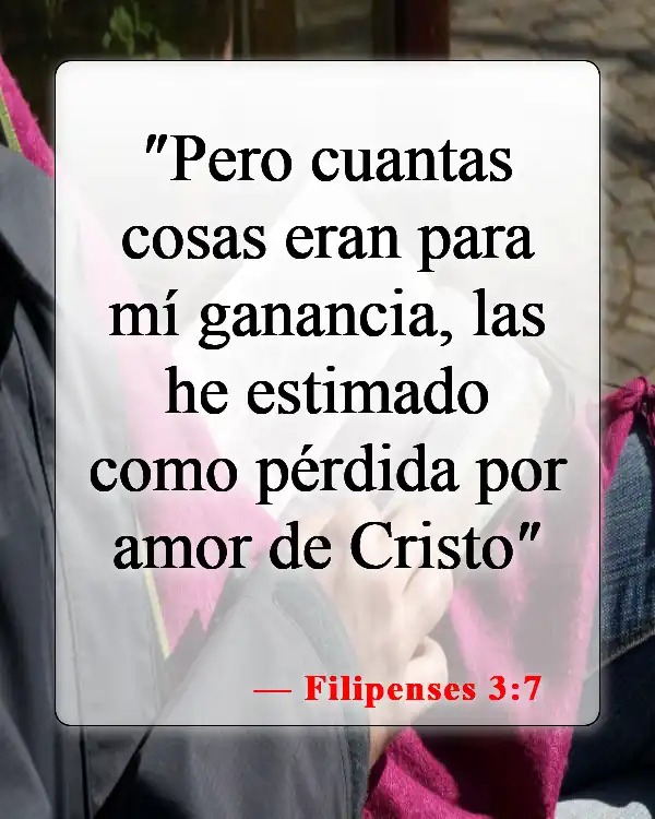 Versículos de la Biblia sobre ganar el mundo entero (Filipenses 3:7)