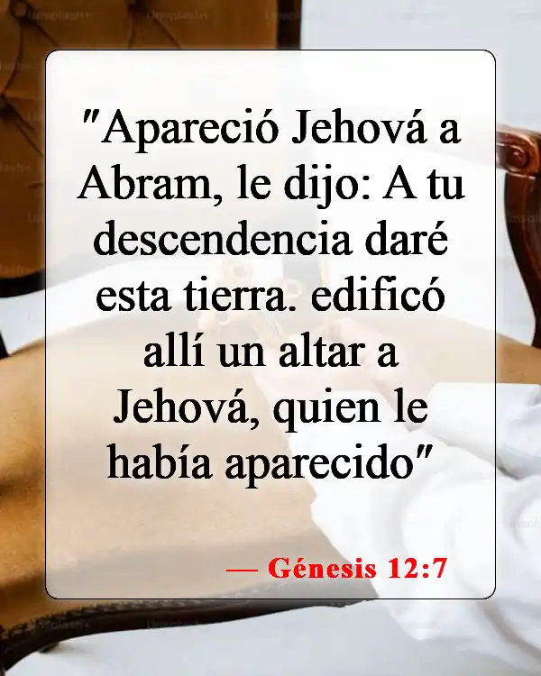 Versículos bíblicos sobre la Tierra Prometida (Génesis 12:7)
