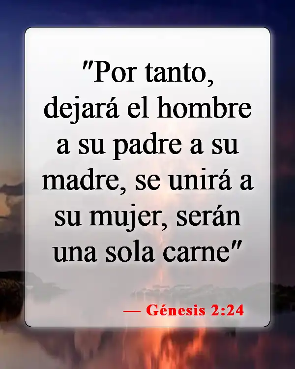 Versículos bíblicos sobre problemas matrimoniales (Génesis 2:24)