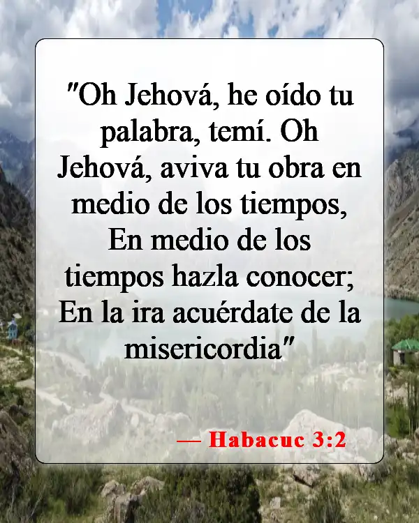 Versículos de la Biblia sobre confiar en la oración (Habacuc 3:2)