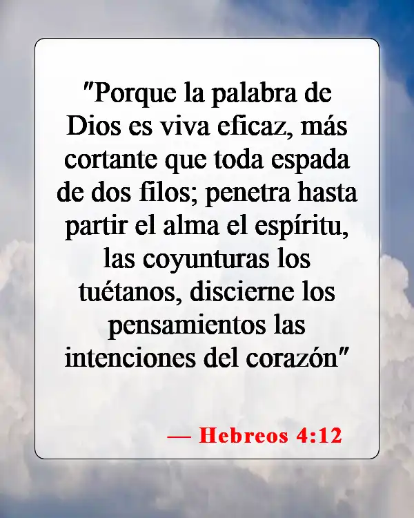 Versículos bíblicos sobre la vida y la piedad (Hebreos 4:12)