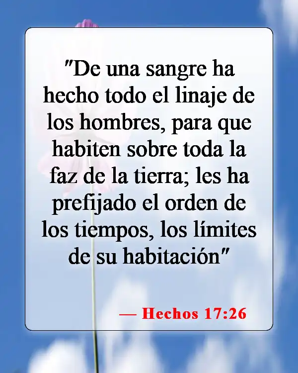 Versículos bíblicos sobre la igualdad racial (Hechos 17:26)