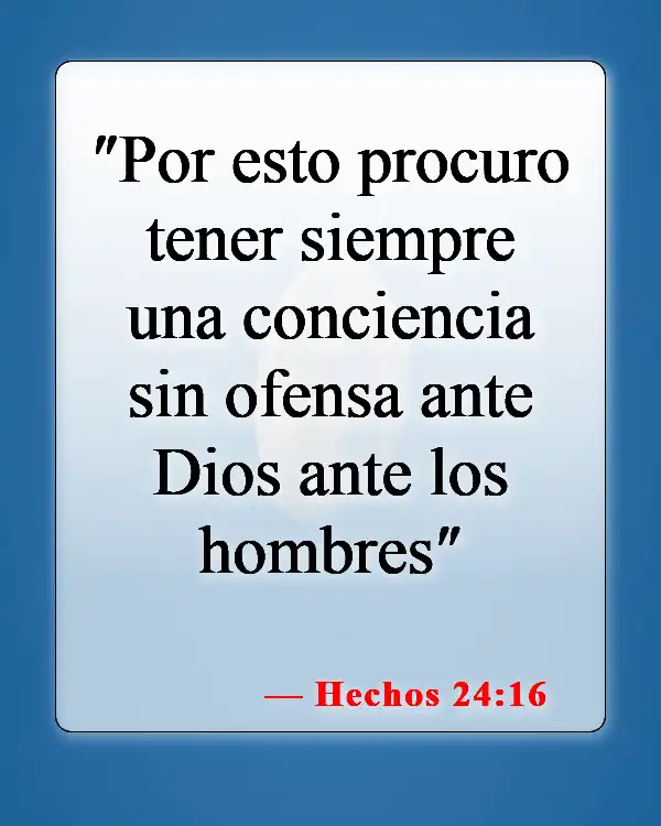 Versículos de la Biblia sobre albergar ira (Hechos 24:16)