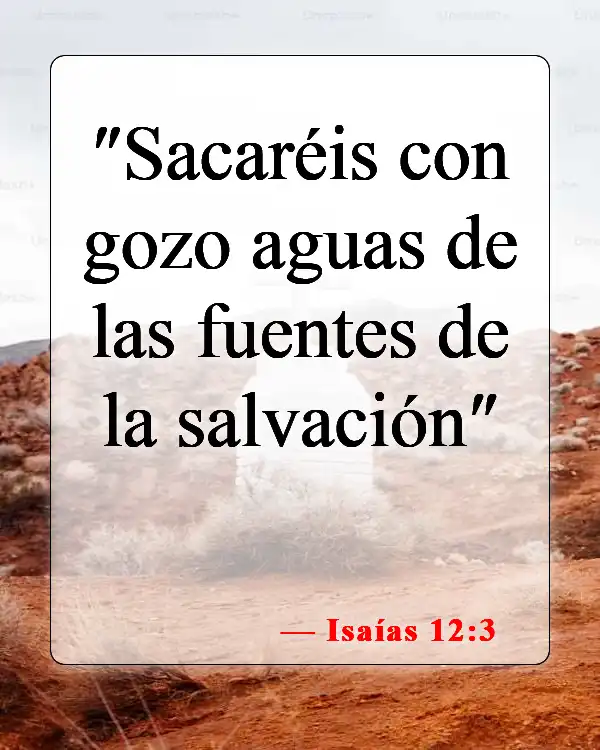 Versículos de la Biblia sobre la vida abundante (Isaías 12:3)