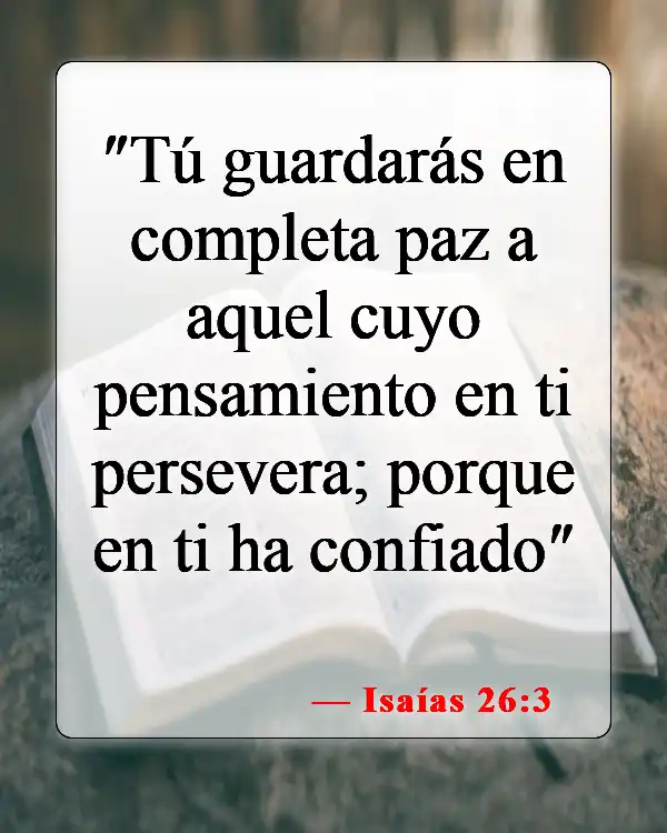 Versículos de la Biblia sobre la ansiedad y la depresión (Isaías 26:3)