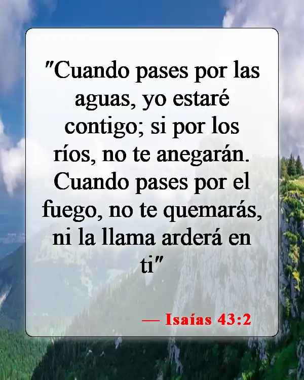 Versículos bíblicos sobre la aflicción (Isaías 43:2)