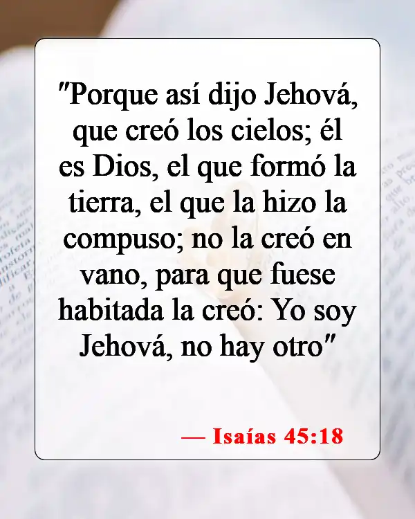 "Versículos de la Biblia sobre Yo Soy" (Isaías 45:18)