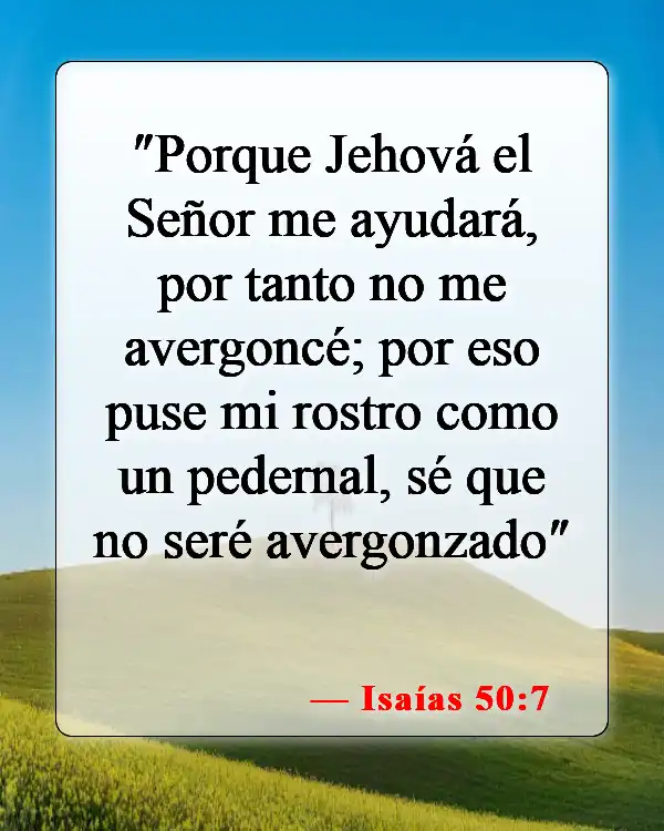 Versículos de la Biblia sobre estar solo (Isaías 50:7)