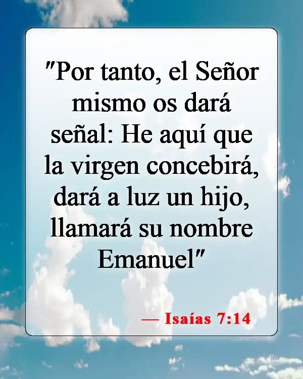 Versículos de la Biblia sobre el nacimiento de Jesús (Isaías 7:14)