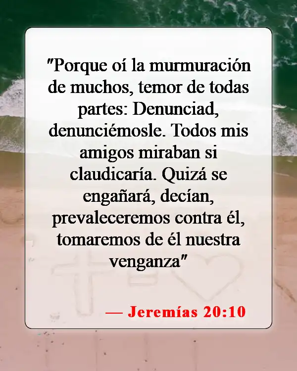 Versículos de la Biblia sobre las personas que manipulan (Jeremías 20:10)