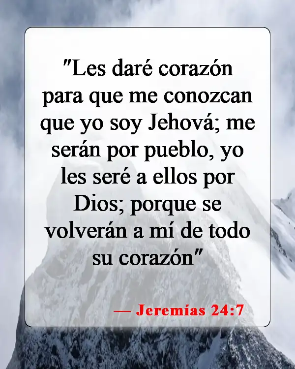 Versículos de la Biblia sobre conocer al Señor (Jeremías 24:7)