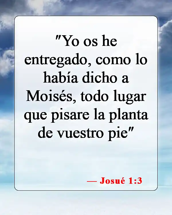 Versículos bíblicos sobre la Tierra Prometida (Josué 1:3)