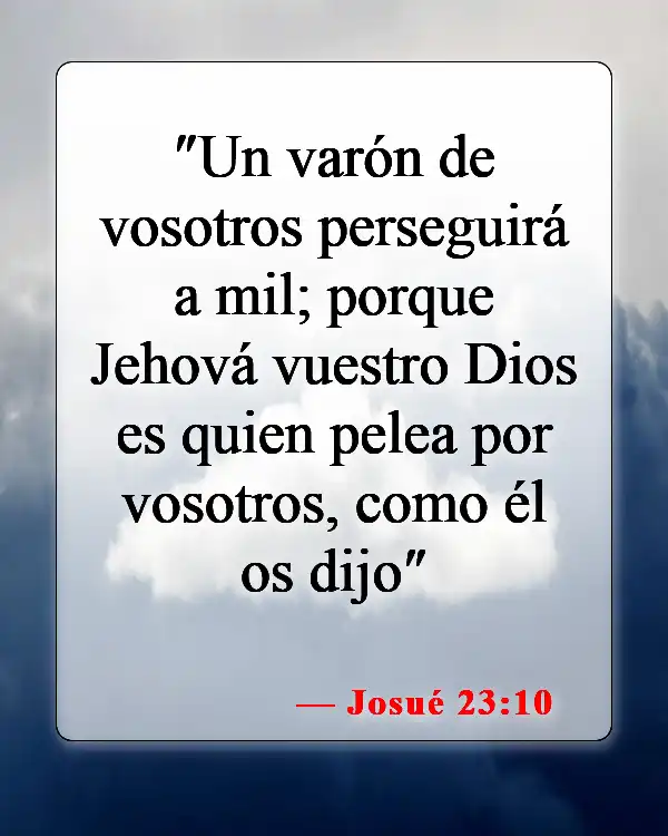 Versículos de la Biblia sobre estar solo (Josué 23:10)