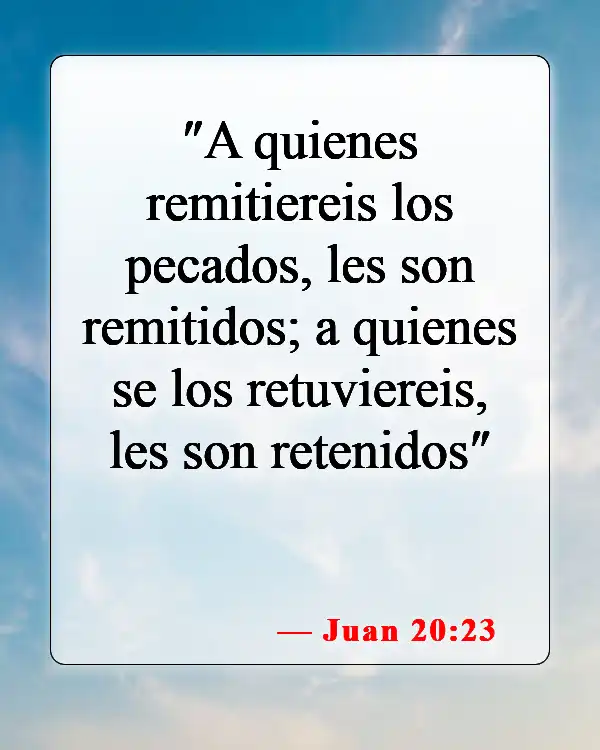 Versículos bíblicos sobre confesar el pecado (Juan 20:23)