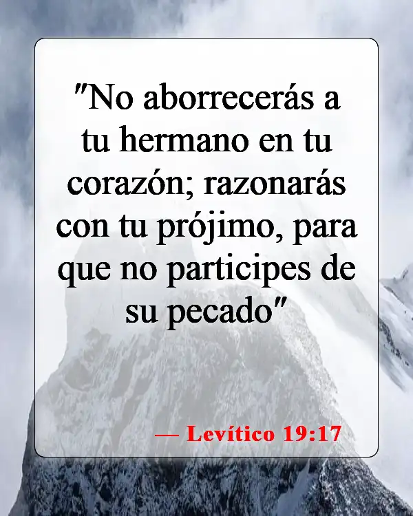 Versículos de la Biblia sobre el odio (Levítico 19:17)