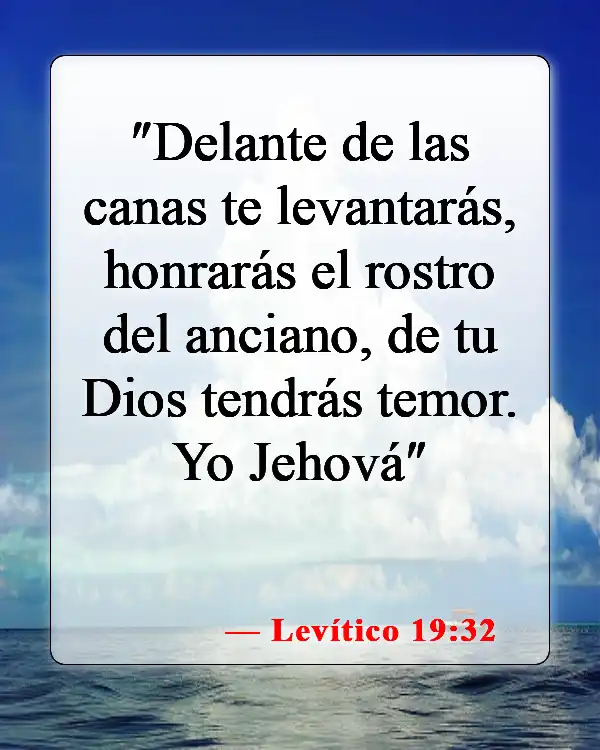 Versículos de la Biblia sobre el cuidado de los padres ancianos (Levítico 19:32)