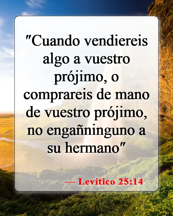 Versículos de la Biblia sobre pedir dinero prestado (Levítico 25:14)