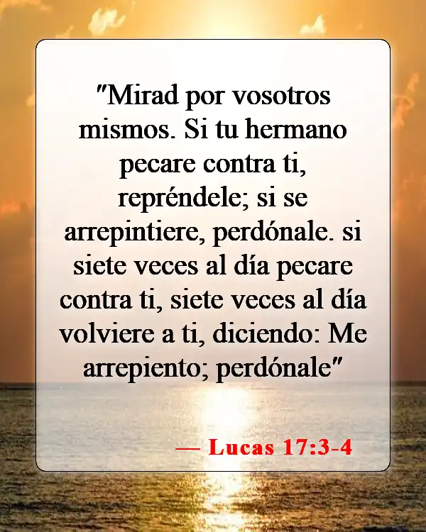 Versículos de la Biblia sobre la resolución de conflictos (Lucas 17:3-4)