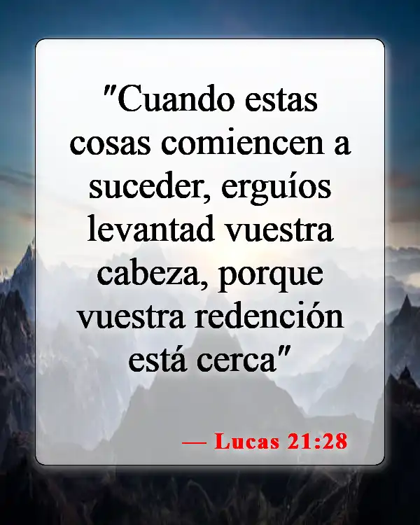 Versículos bíblicos sobre los últimos días (Lucas 21:28)