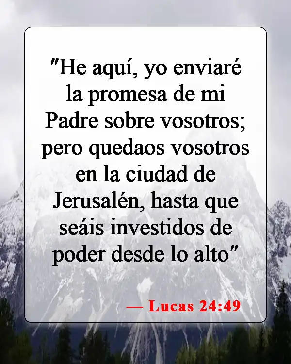 Versículos de la Biblia sobre el Espíritu Santo (Lucas 24:49)