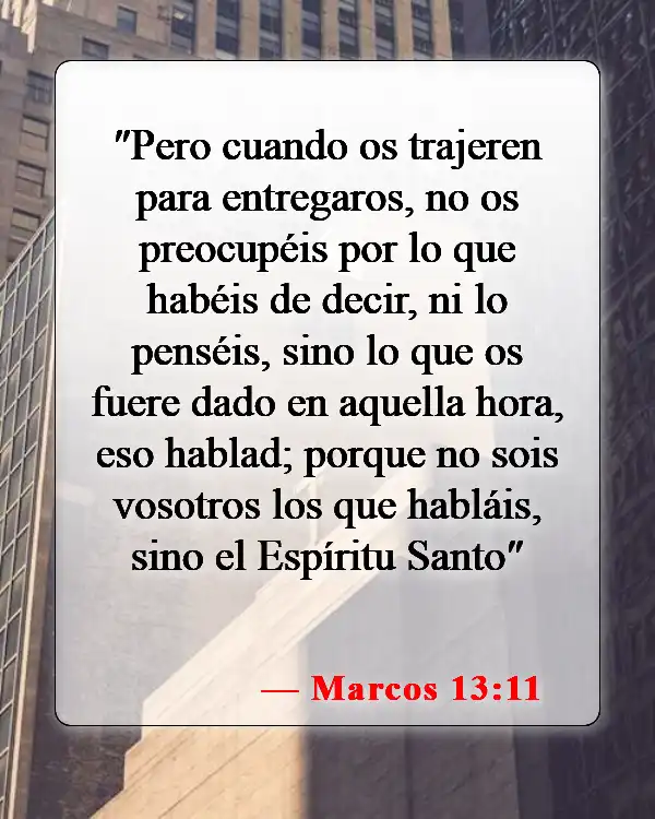 Versículos de la Biblia sobre el Espíritu Santo (Marcos 13:11)