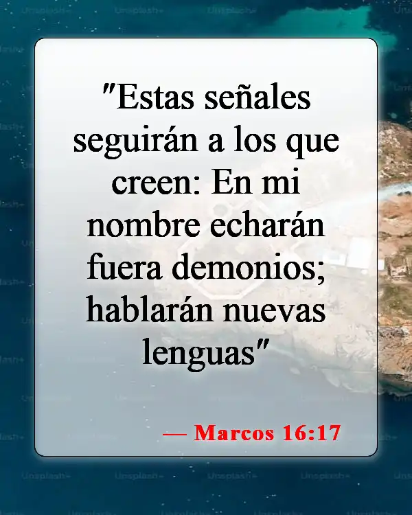 Versículos de la Biblia sobre la posesión demoníaca (Marcos 16:17)