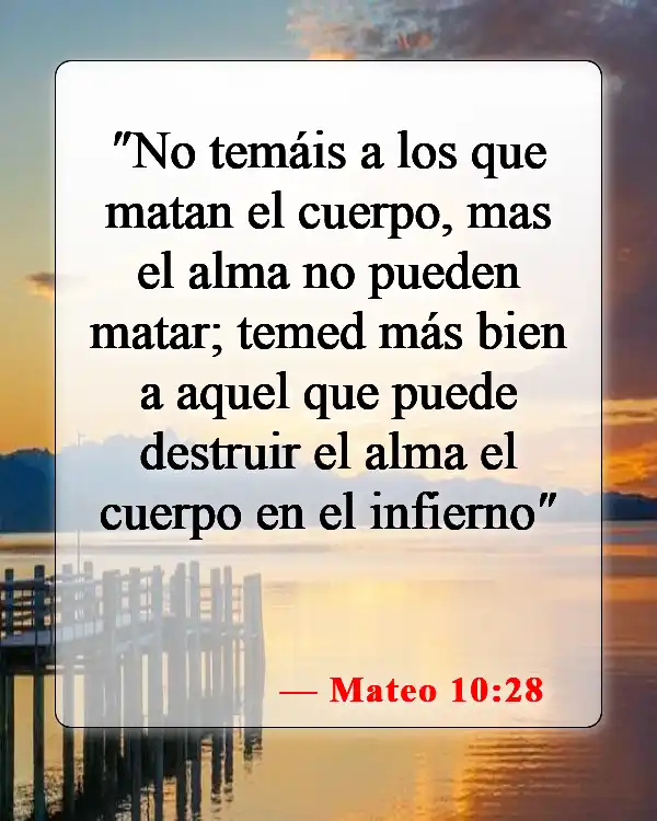 Versículos de la Biblia sobre el cuerpo, el alma y el espíritu (Mateo 10:28)