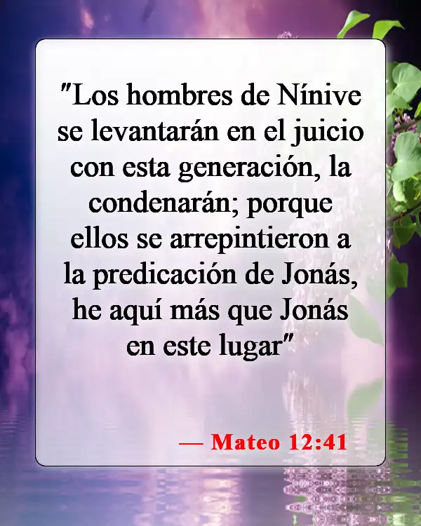 Versículos bíblicos sobre el juicio de Cristo (Mateo 12:41)