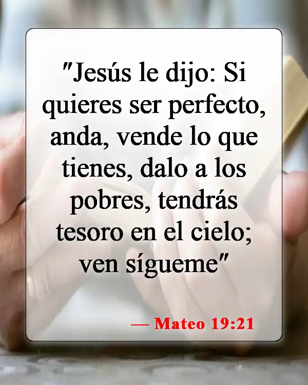 Versículos bíblicos sobre recompensas terrenales (Mateo 19:21)