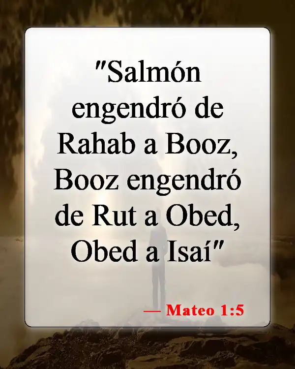 Versículos bíblicos sobre la genealogía de Jesús (Mateo 1:5)