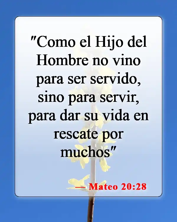 Versículos bíblicos sobre las cualidades de Cristo (Mateo 20:28)