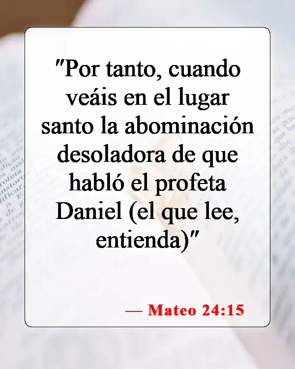 Versículos bíblicos sobre el anticristo (Mateo 24:15)