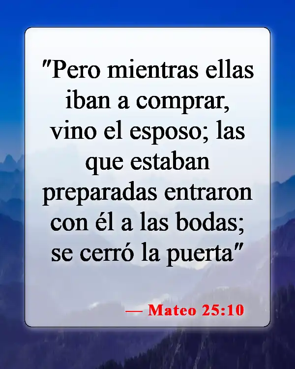 Versículos de la Biblia sobre bodas (Mateo 25:10)