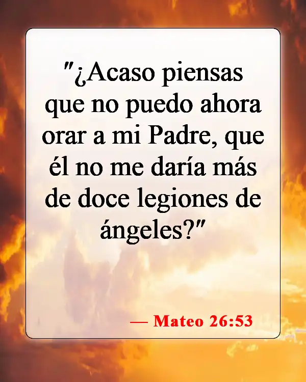 Versículos de la Biblia sobre ángeles y demonios (Mateo 26:53)