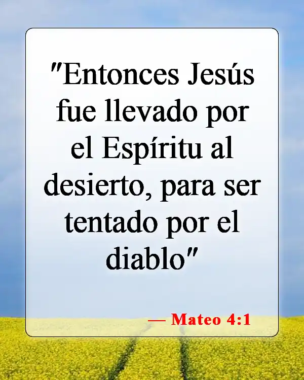 Versículos bíblicos sobre las tentaciones (Mateo 4:1)