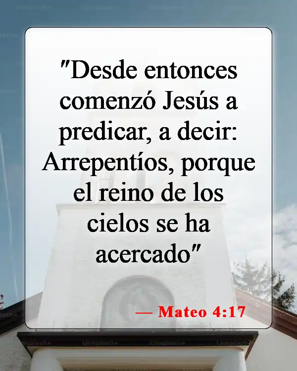 Versículos bíblicos sobre el Reino de Dios (Mateo 4:17)