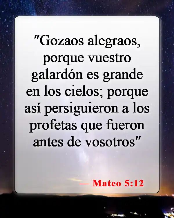 Versículos de la Biblia sobre las recompensas en el cielo (Mateo 5:12)