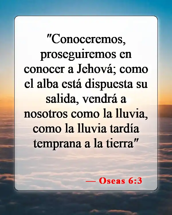 Versículos bíblicos sobre conocer la voluntad de Dios (Oseas 6:3)