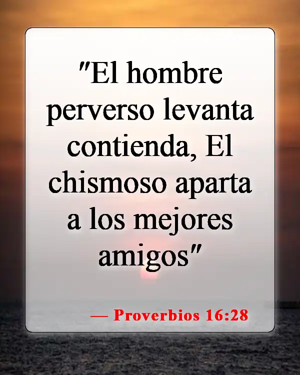 Versículos de la Biblia sobre guardar un secreto (Proverbios 16:28)