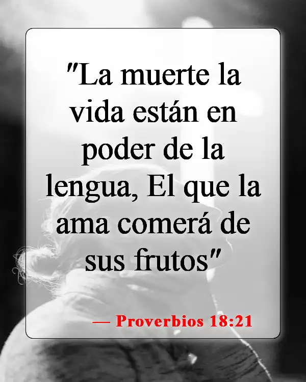 Versículos de la Biblia sobre el pensamiento positivo (Proverbios 18:21)