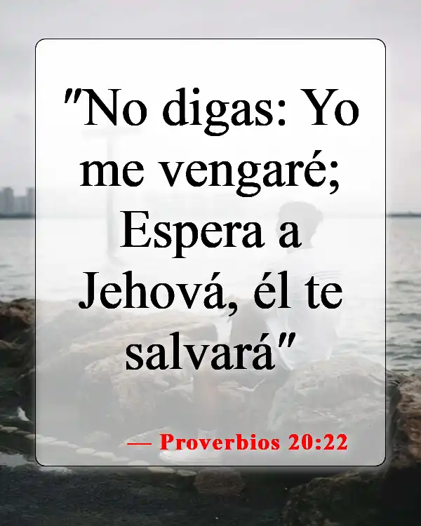 Versículos de la Biblia sobre llevar a las personas a los tribunales (Proverbios 20:22)