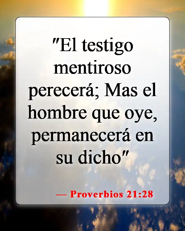 Versículos de la Biblia sobre honrar a los líderes (Proverbios 21:28)