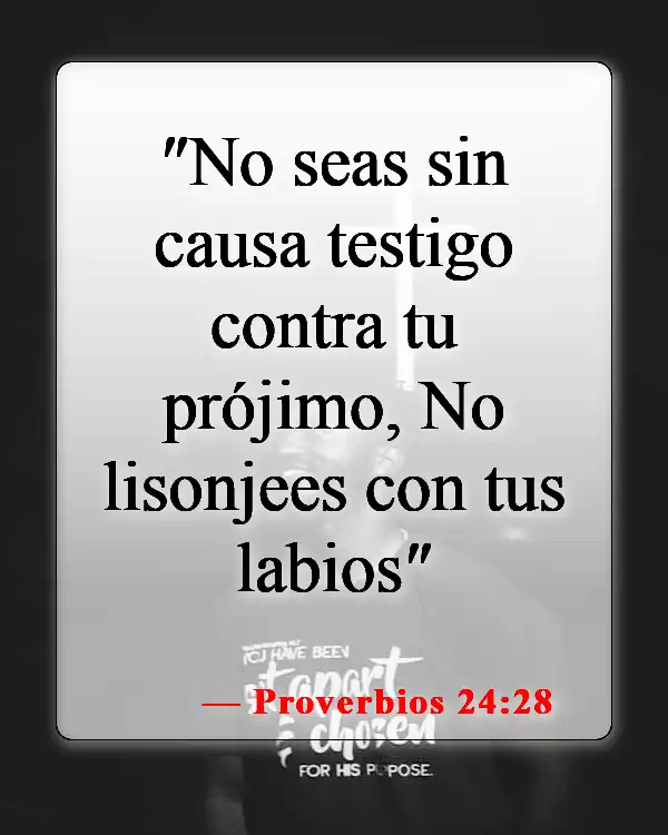 Versículos de la Biblia sobre llevar a las personas a los tribunales (Proverbios 24:28)