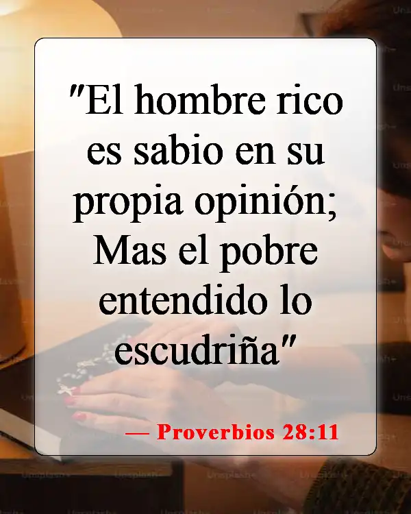 Versículos de la Biblia sobre llamar a alguien necio (Proverbios 28:11)