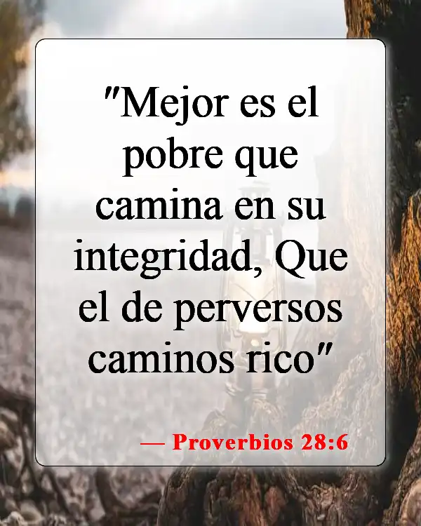 Versículos bíblicos sobre el bien y el mal (Proverbios 28:6)